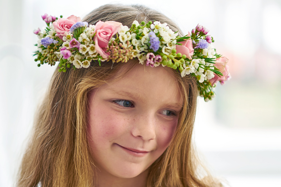 Wax Flower Wedding Crowns