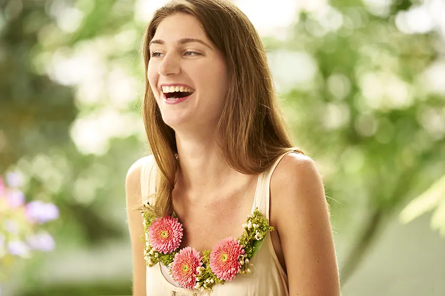 Gerbera Daisy Flower Necklace Flower Jewelry Petal Talk