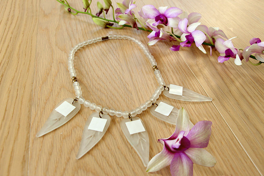 orchid jewelry with removing flowers from stem