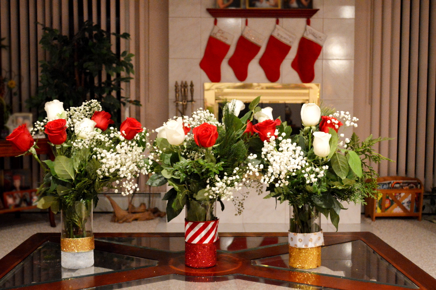 Make the Holidays Sparkle with DIY Glitter Vases