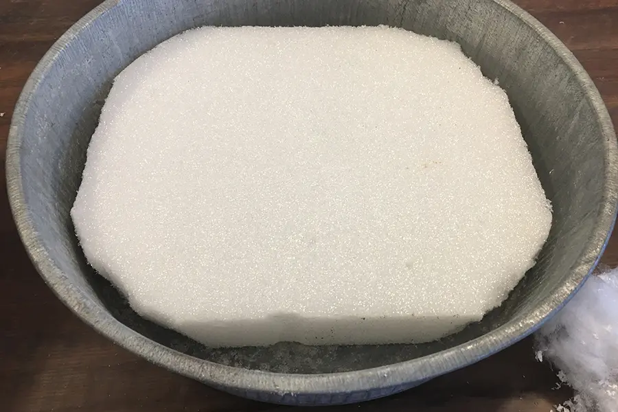Styrofoam in Bin