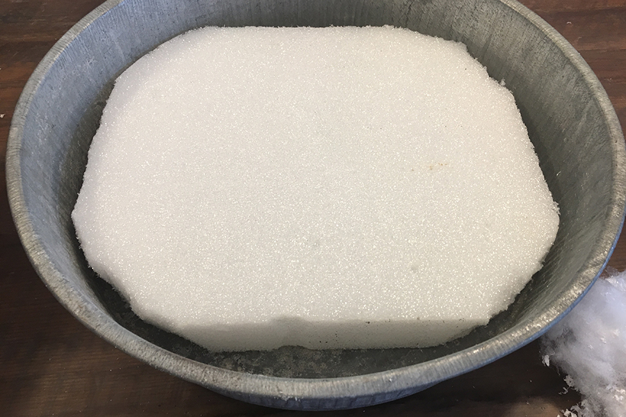 Styrofoam in Bin