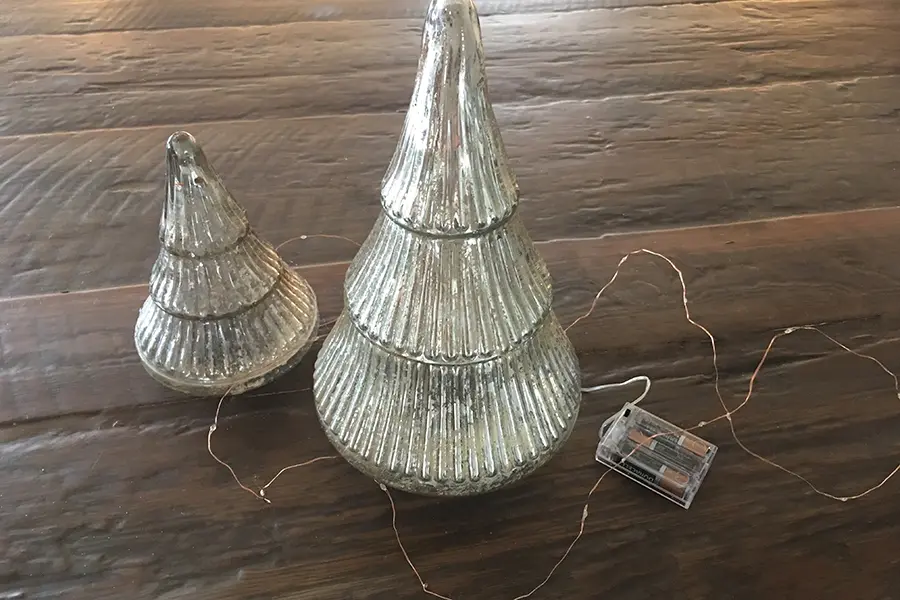 Mercury Glass Christmas Trees