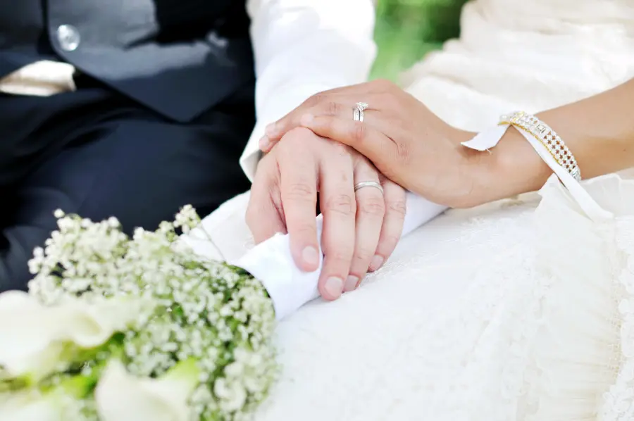 Wedding Ring on Left Hand Ring Finger