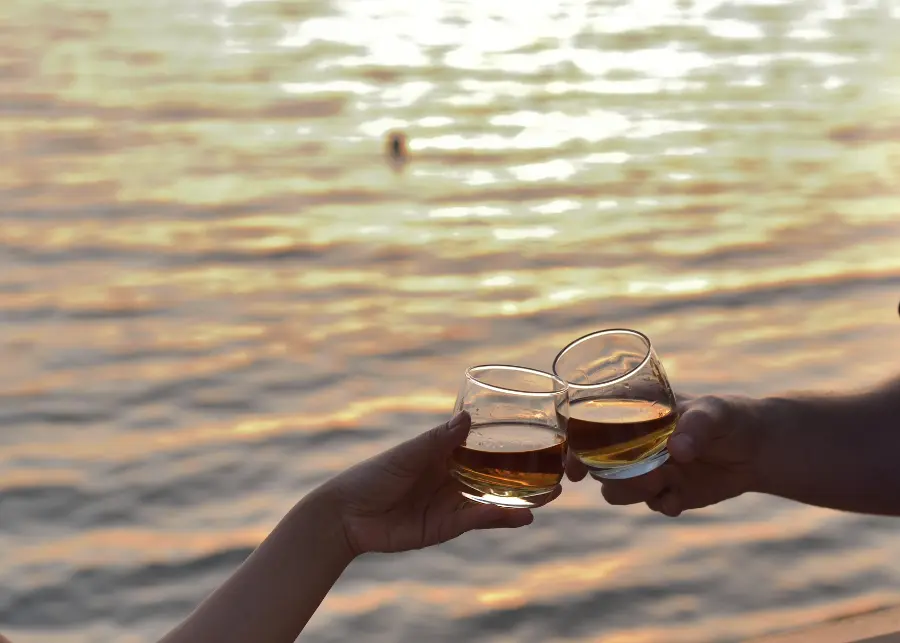 Couple Toasting Whiskey