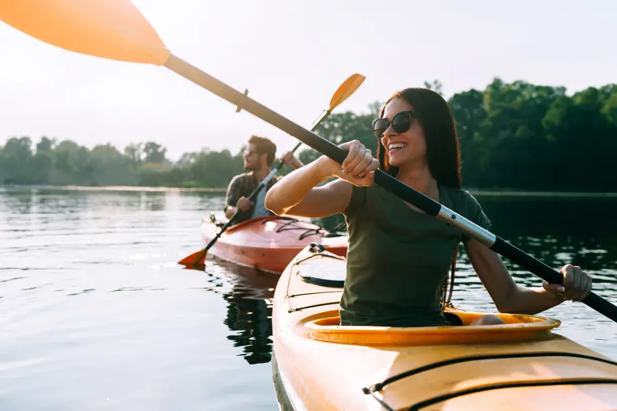 Couple Kayaking