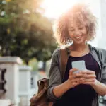 Woman on phone