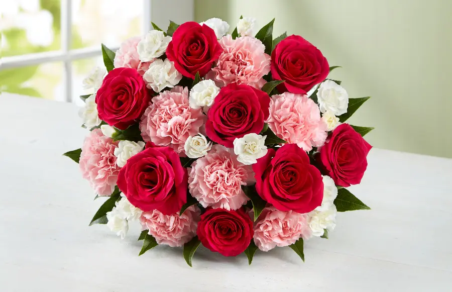 50 Stems of Birthday Roses 25 Red & 25 One Color