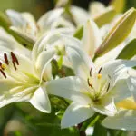 White lilies