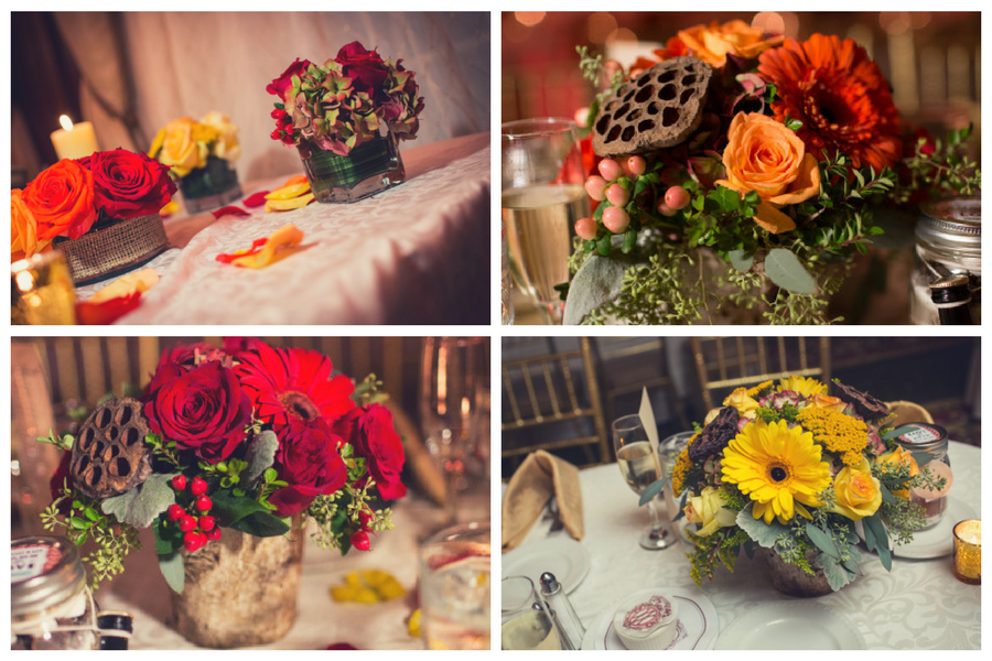 Rustic Fall Wedding Centerpieces