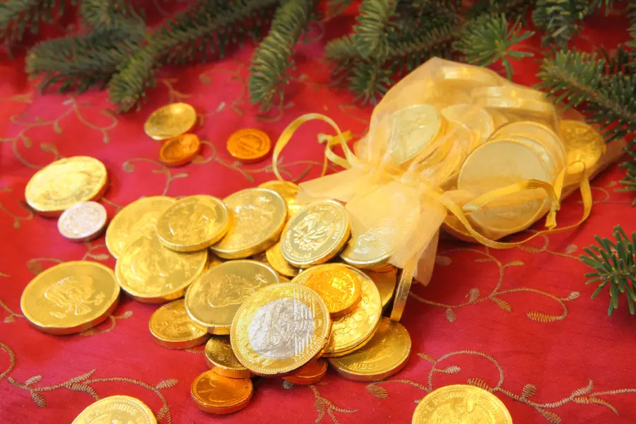 chocolate coins for christmas