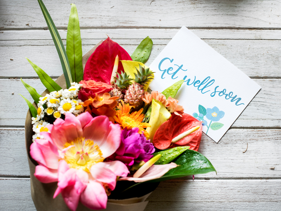 photo of get well flowers