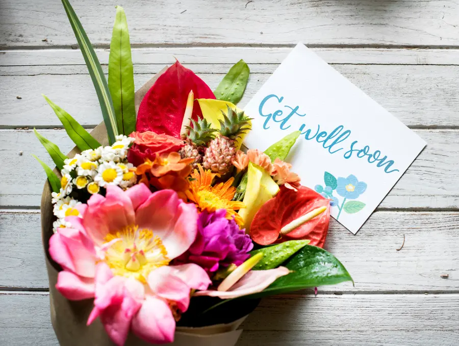 photo of get well flowers
