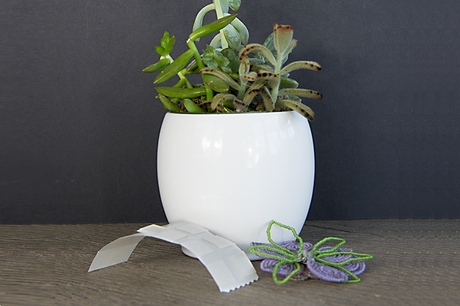 diy succulent craft with vintage flowers