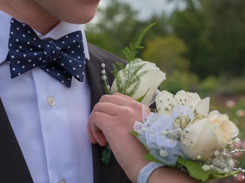 a photo of corsage and boutonniere: hero
