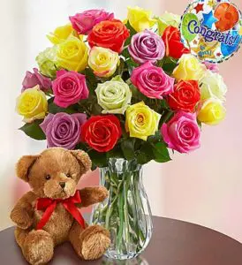 colorful assorted roses