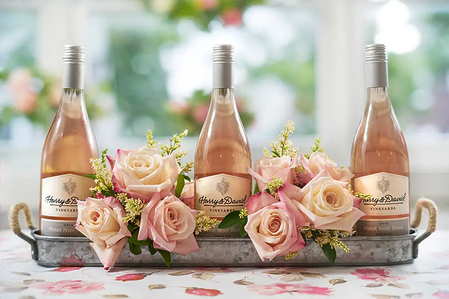 Rosé Wine Cooler Centerpiece