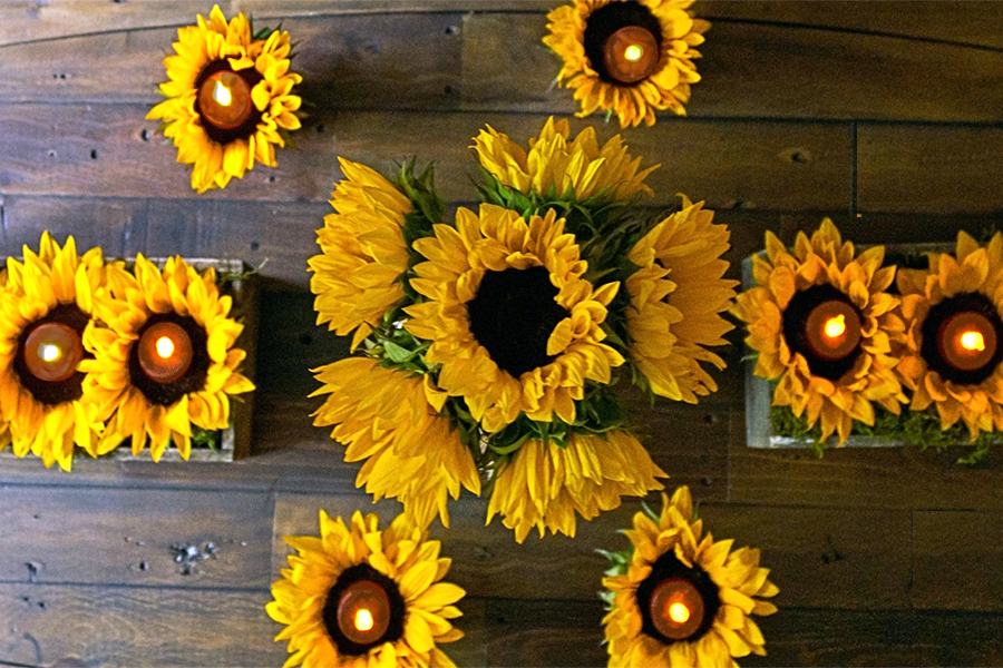 DIY Sunflower Votive Candle Holder