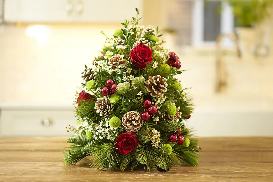 DIY Holiday Flower Tree