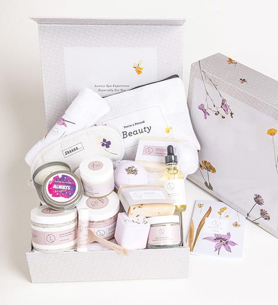 Imagen del juego de regalo de spa de lavanda