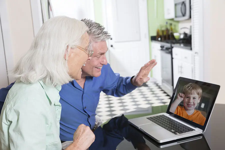 Couple on laptop