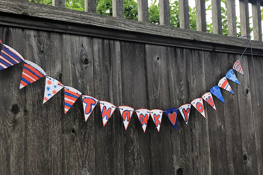 Memorial Day garland
