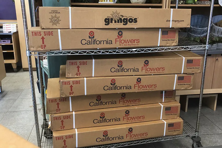 Pallet of sunflowers