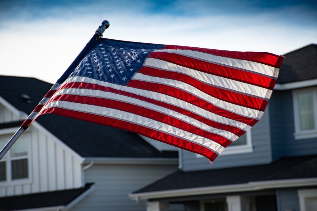 American Flag Outside