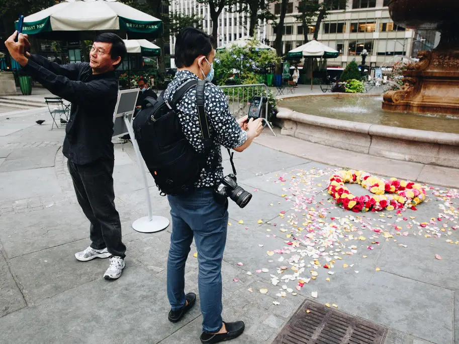 Bryant Park Floral Heart