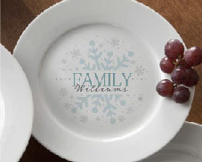 Snowflake plates