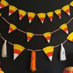 Candy corn garland