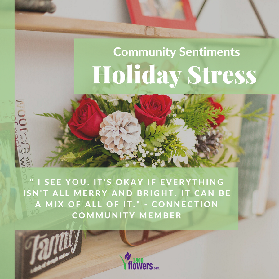 Holiday stress tips from community