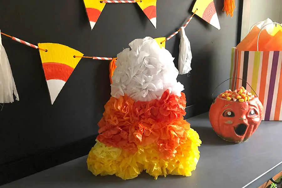 halloween craft for kids candy corn centerpiece