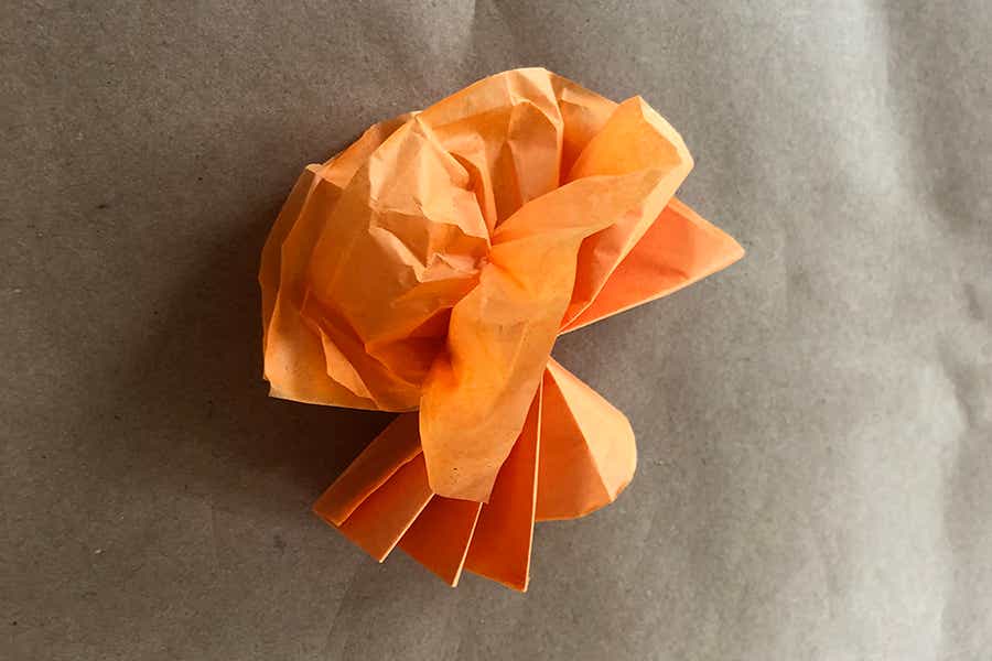halloween craft for kids separate tissue paper