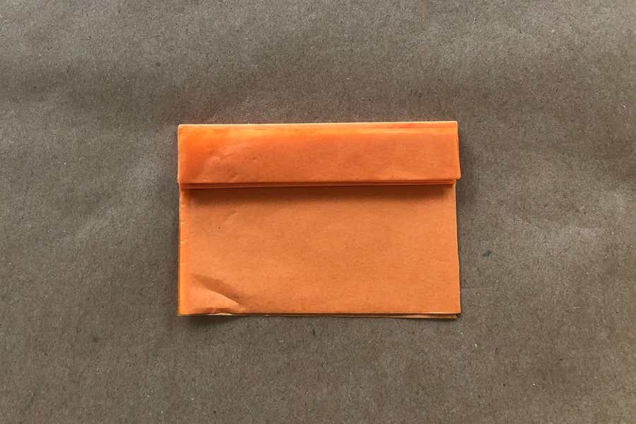 halloween craft for kids folded tissue paper