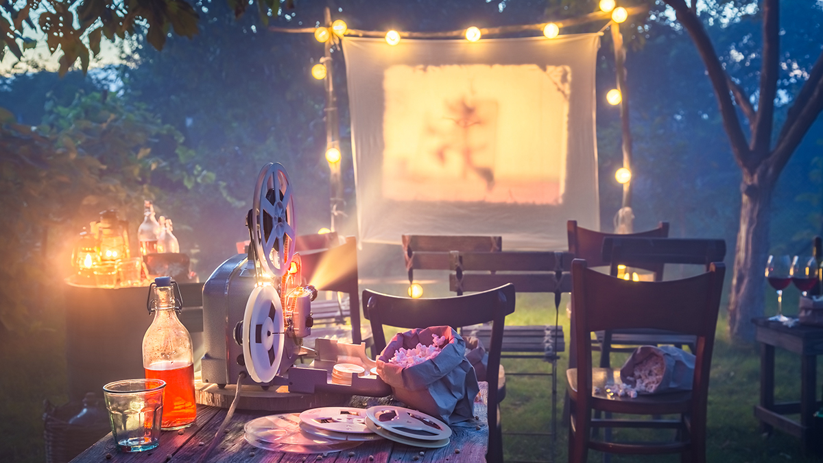 back to school ideas with outdoor movie night