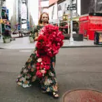 Kristina Libby in Times Square