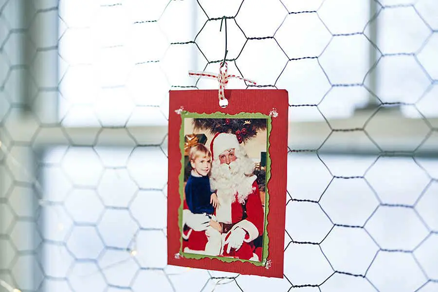 Hanging Christmas card