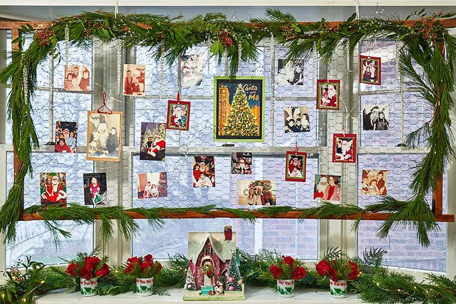 diy photo display Santa and Me Photo Display