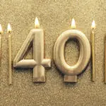 40th birthday candles