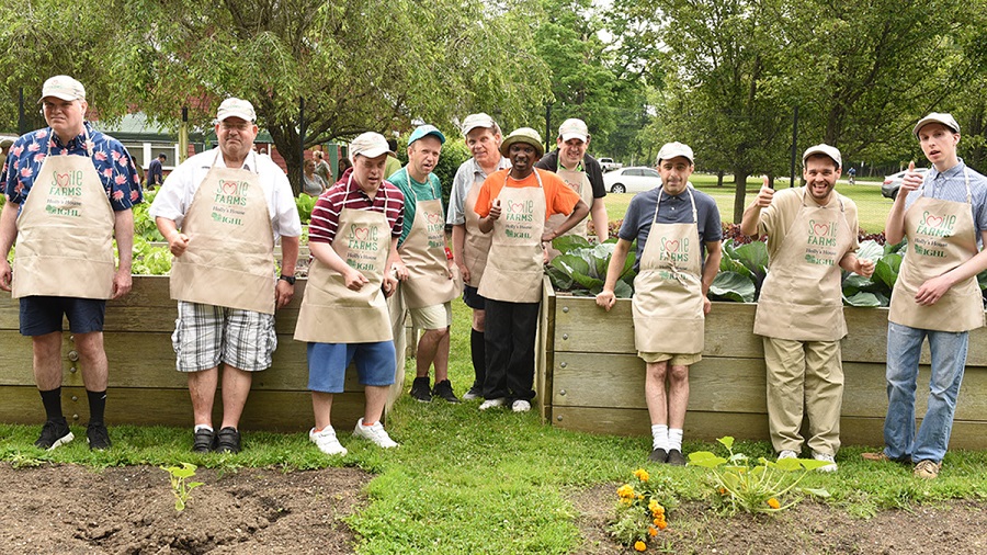 Grupo de trabajadores en Smile Farms