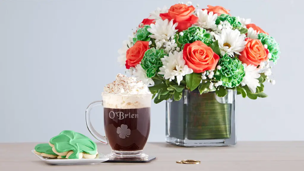 St. Patrick's Day Decor with Flowers