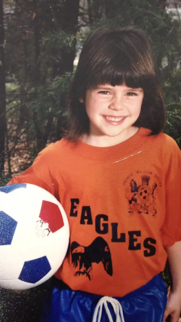 Photo of soccer star Ali Krieger as a child