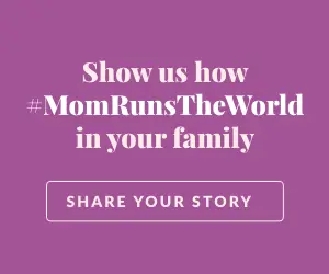 Moms Run the World Mother's Day banner