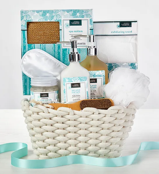 Gifts for empty nest moms with Island Escape Spa Gift Basket