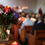 Flowers at a funeral service