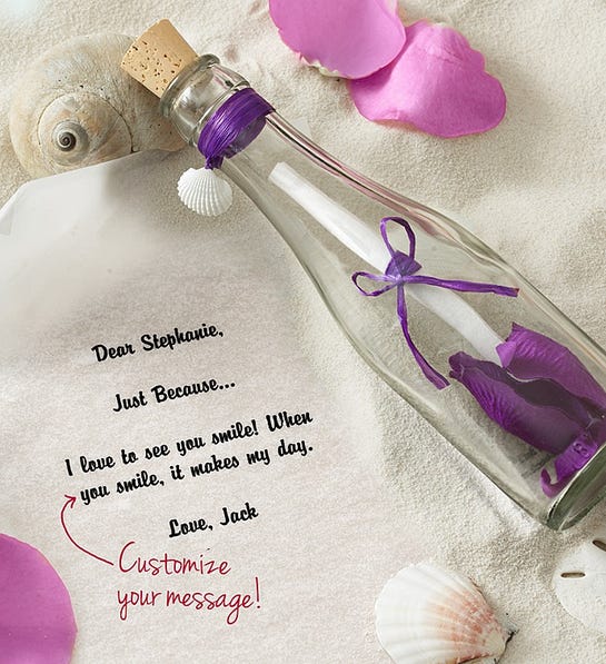 Personalized Message in a Bottle