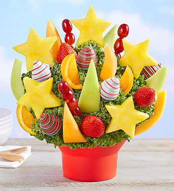 photo of fourth of july with stars and stripes fruit bouquet