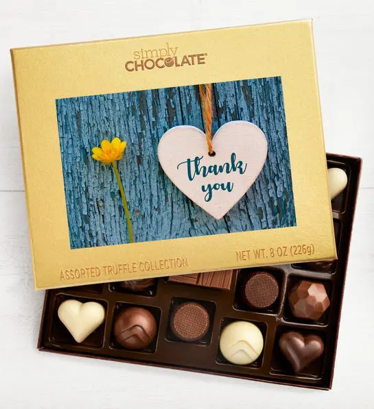 Thank You Heart Chocolates