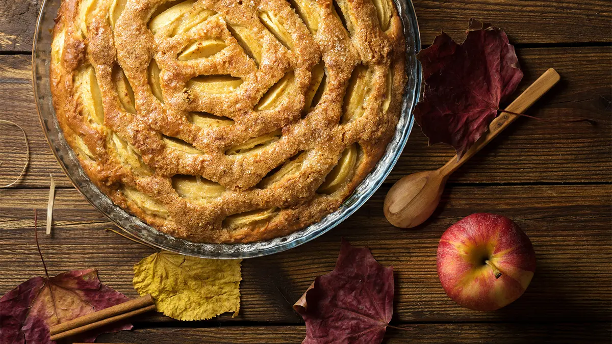 loving fall with baked apple pie